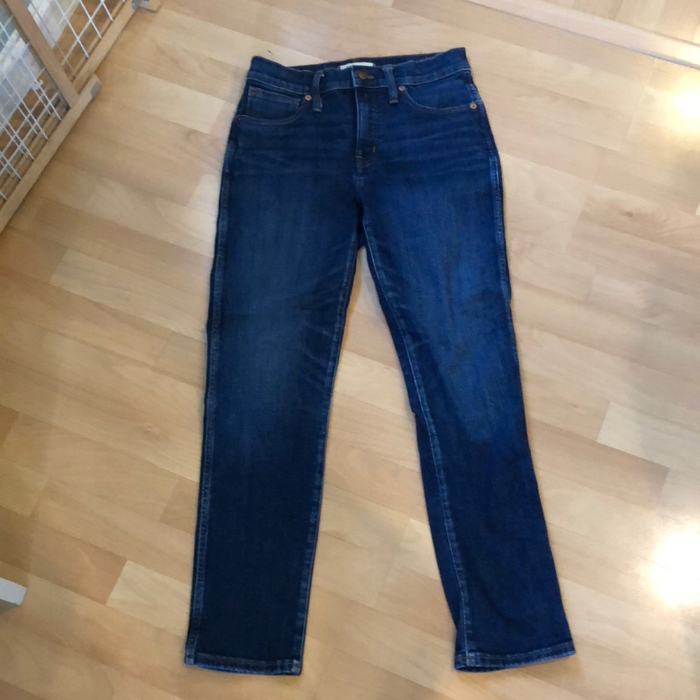 Madewell slim straight jeans size 27.  XCOND